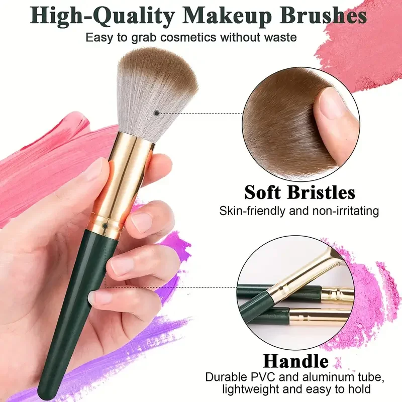 Professional 14Pcs Makeup Brush Set Eye Face Foundation Concealers Blush Powder Eye shadow Cosmetic Brushes Christmas Gift Women