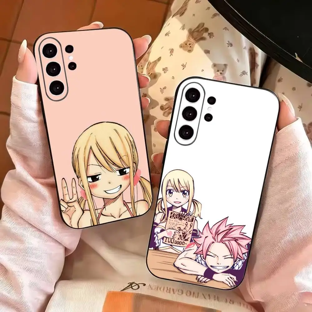 F-fairy tail lucy H-heartfilia Phone Case For Samsung S25,S24,S21,S22,S23,S30,Ultra,S20,Plus,Fe,Soft Silicone Black Cover