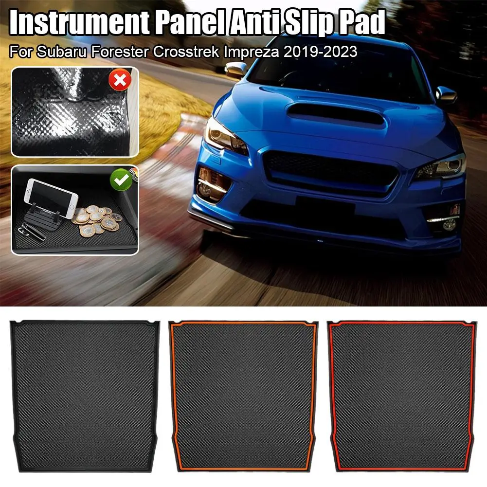 Car Central Control Dashboard Pad Non-slip For Subaru Forester 2019-2023 For Subaru Crosstrek Impreza 2018-2023 XV Phone Ho H1V6