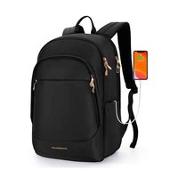 LIGHT FLIGHT Travel Backpack for Women 15.6 Inch Anti Theft Laptop Backpack with USB Charging Hole Waterproof College Bookbag