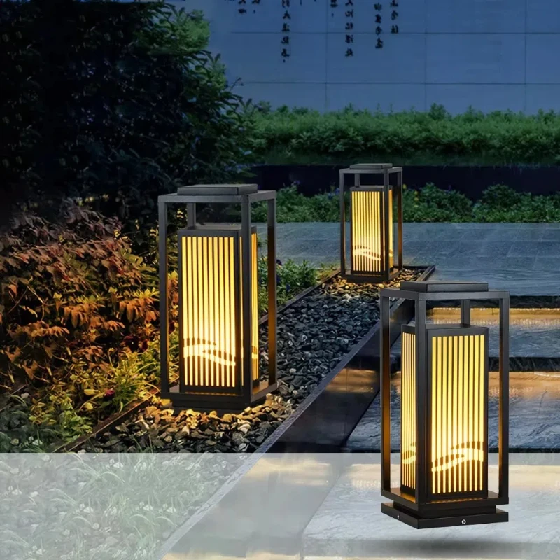 

Popular Outdoor Waterproof furniture Garden Park Lawn light Simple Modern Patio Landscape Lamp Villa Floor Lamps