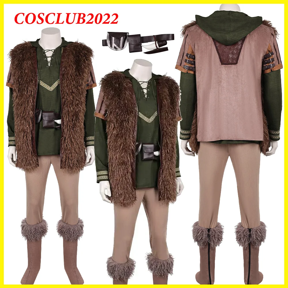 

Disguise Hiccup Cosplay Costume Train 2025 Movie Dragon Roleplay Shirt Vest Pants Belt Shoes Covers Outfits Halloween Party Suit