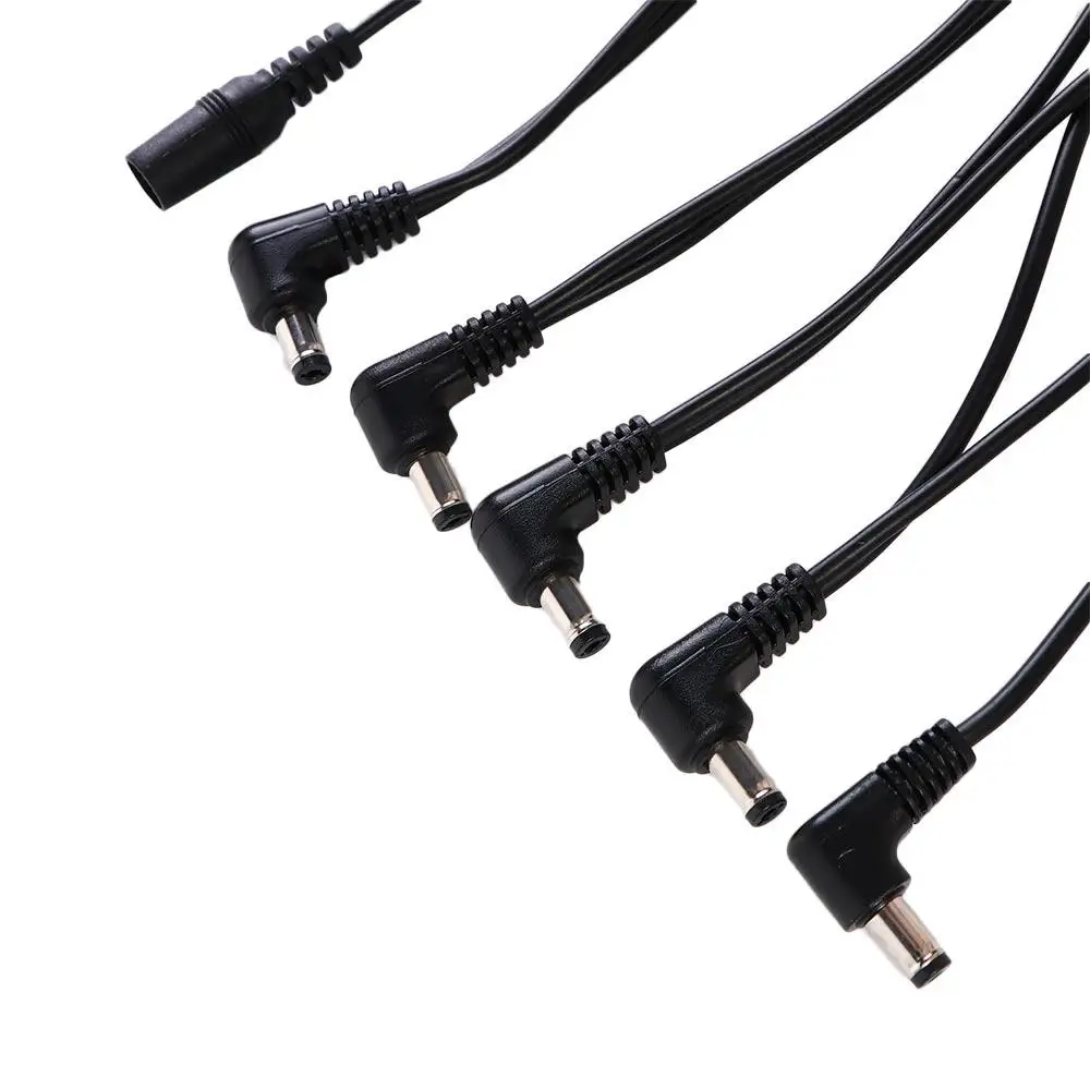 1 to 2 3 5 6 8 10 Ways Daisy Chain Cable 9V DC Power Cord Guitar Pedal Power Cord Copper PVC Guitar Pedal Chain