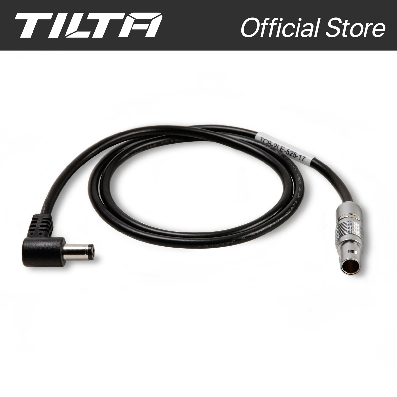 TILTA TCB-2LE-525-17 2-Pin Lemo to 5.5/2.5mm DC Male Cable (40cm)