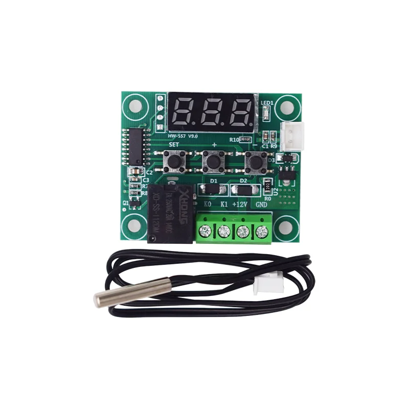 W1209 Digital Display DC 12V LED Thermostat High Precision Controller Module Temperature Control Switch Miniature Board XH-W1209