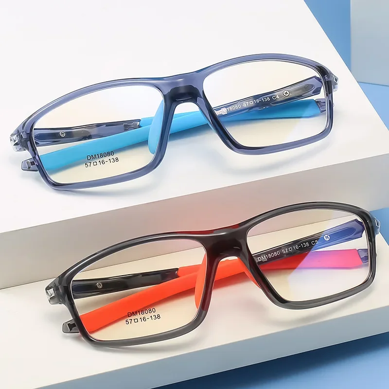 57-16-138 Optical Frames Tr90 Silicone Teenagers Sports Glasses Frame Cycling Frame Customized Prescription Sunglasses