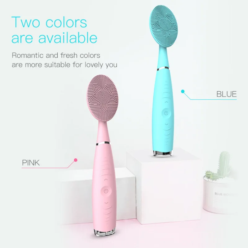ไฟฟ้า Sonic ทำความสะอาดผิวหน้าแปรงซิลิโคนอุปกรณ์นวดหน้ายก Cleanshing เครื่องมือ Blackhead Remover แปรงสำหรับ Dropshipping