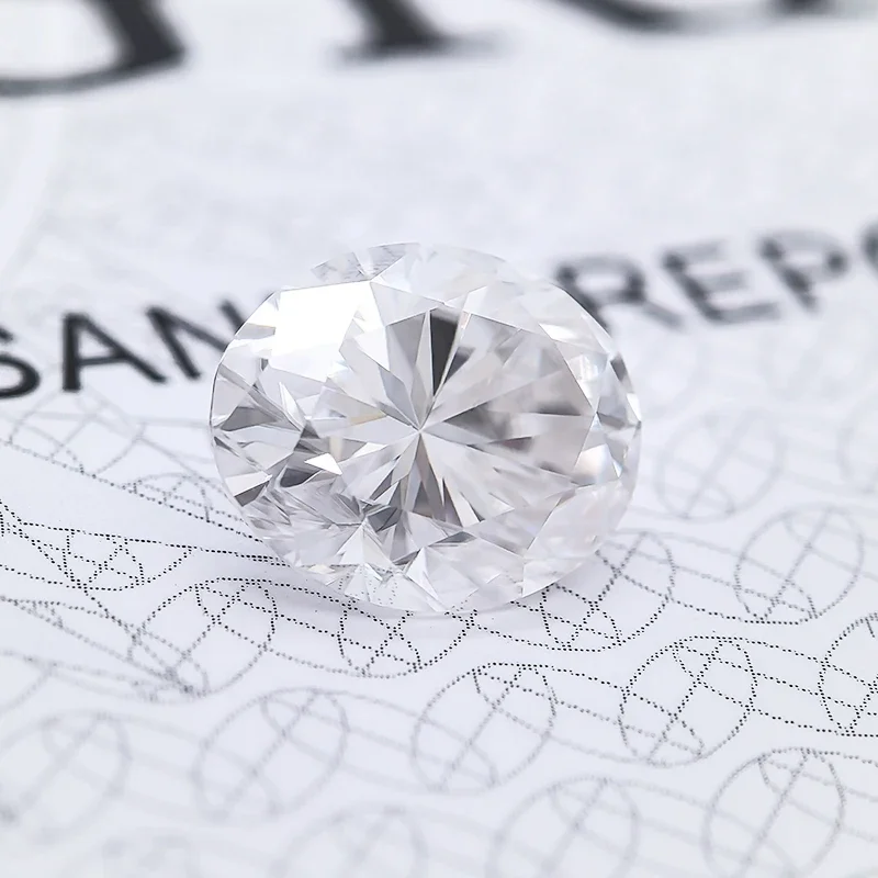 เกรดสูงสุด Moissanite หินรูปไข่ Super White D สี VVS1 คุณภาพสูง Charms เครื่องประดับทําวัสดุที่มีใบรับรอง