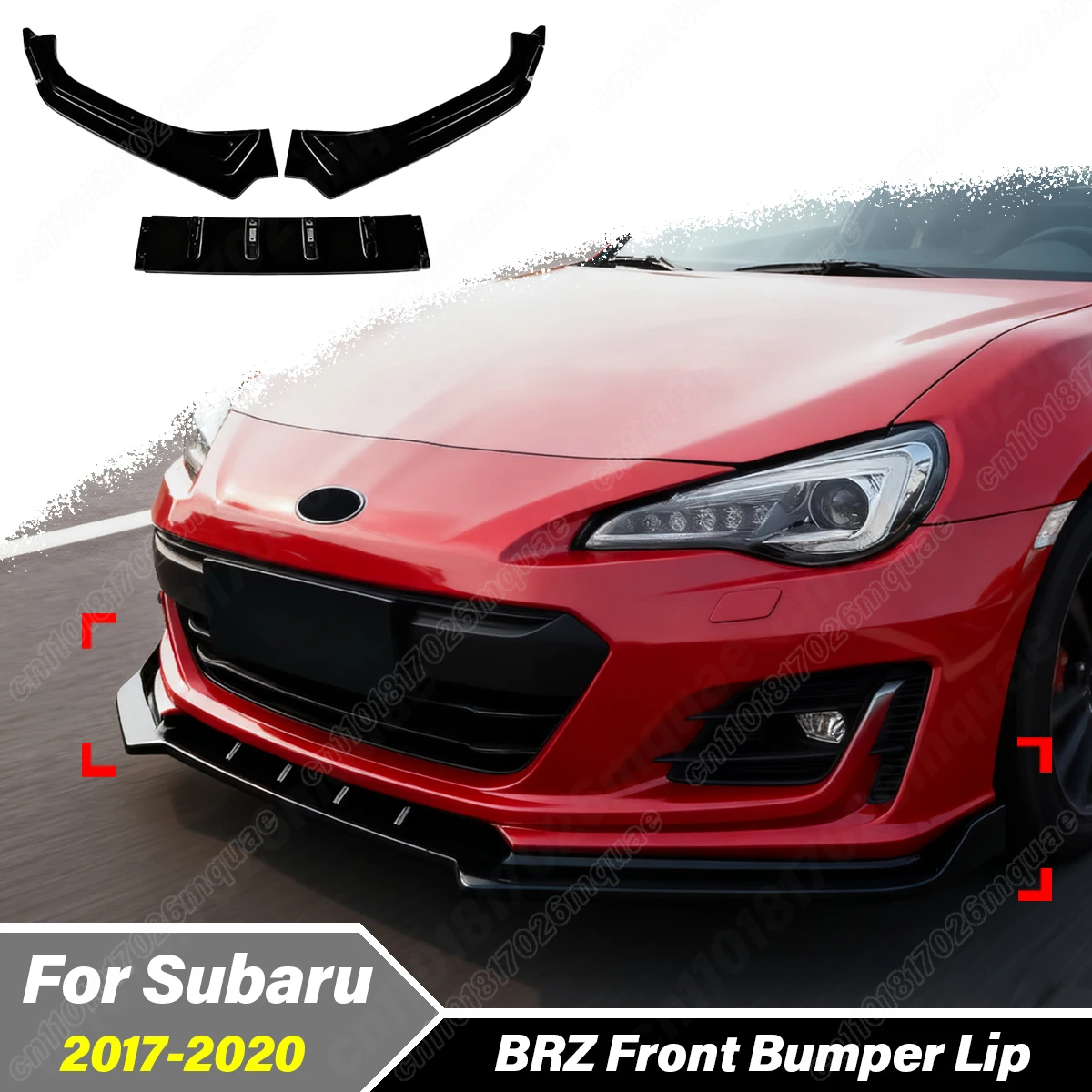 

For Subaru BRZ 2017 2018 2019 2020 Car Front Bumper Lower Lip Protection Plate Spoiler Lip Splitter Body Decoration Modification
