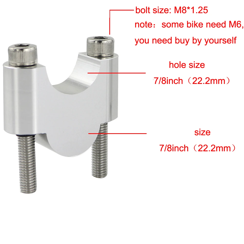 Motorcycle Handlebar Risers 22mm 7/8\