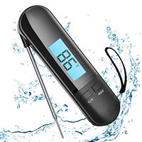 Digital Meat Thermometer for Cooking,Instant Read Food Thermometer with Rotatable Backlit LCD Screen and Foldable