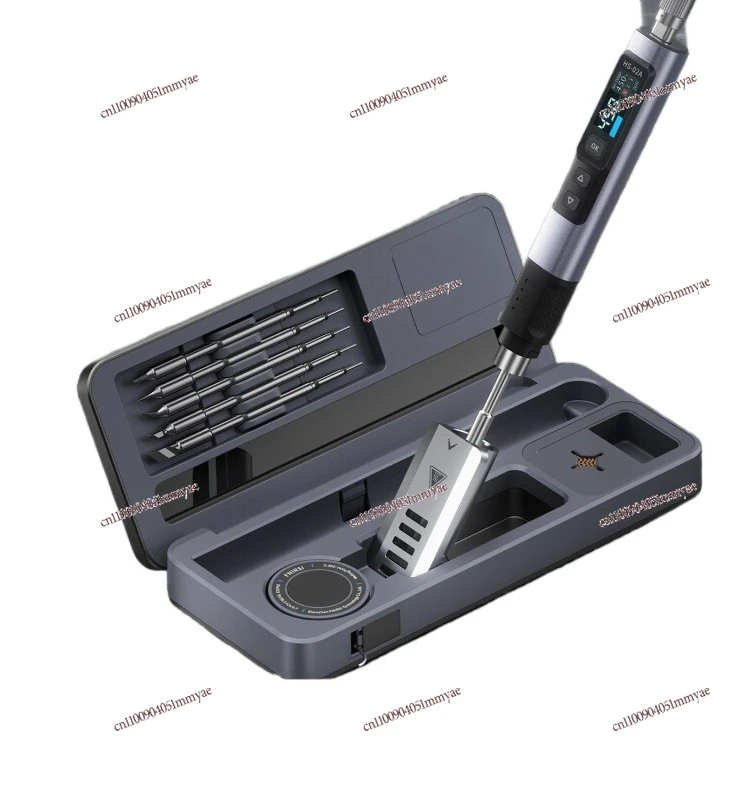 

Intelligent Electric Soldering Iron HS-02 Mobile Workbench Storage Box Electric Soldering Iron Set
