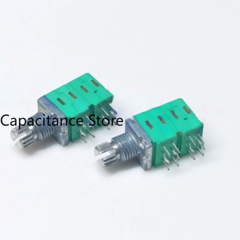 5PCS Type 09 Precision Potentiometer 4-way B50K Power Amplifier Sound Box Volume  Axis Length 10mm