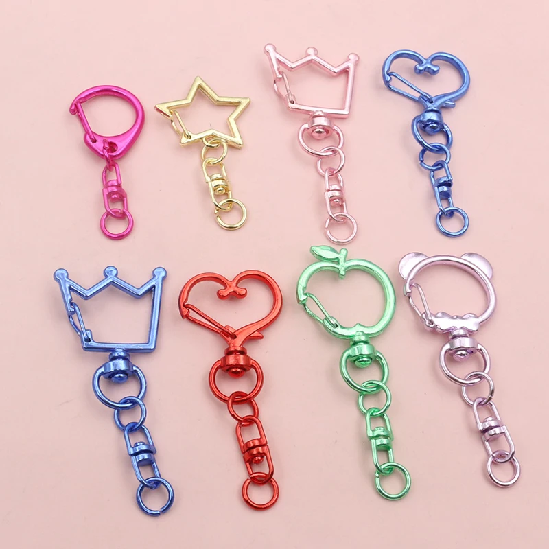 5 قطعة مزيج عشوائي القلب شكل نجمة المفاجئة هوك الزناد كليب أبازيم ل المفاتيح مشبك قفل السنانير DIY بها بنفسك صنع المجوهرات اكسسوارات #5