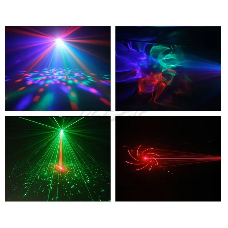 Lighting Home Bar KTV Laser Strobe Atmosphere Light Multi in One Effect Lamp Pattern Nebula Stage