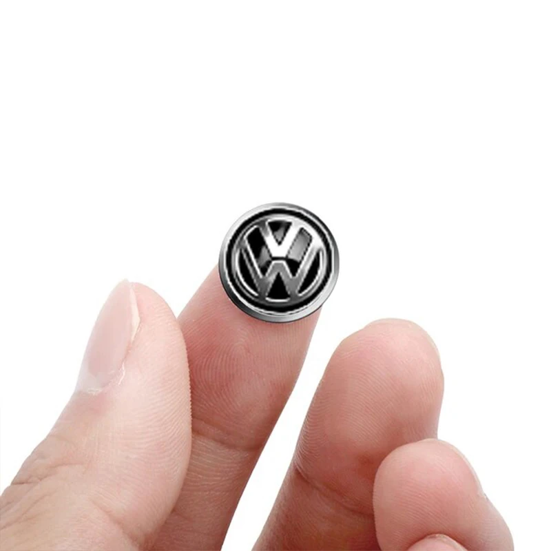 フォルクスワーゲン,VWゴルフ,ティグアン,ジェッタ,トランスポーター,パサートT5,ポロ,14mm, 5個,10個用の車のキーエンブレムステッカー