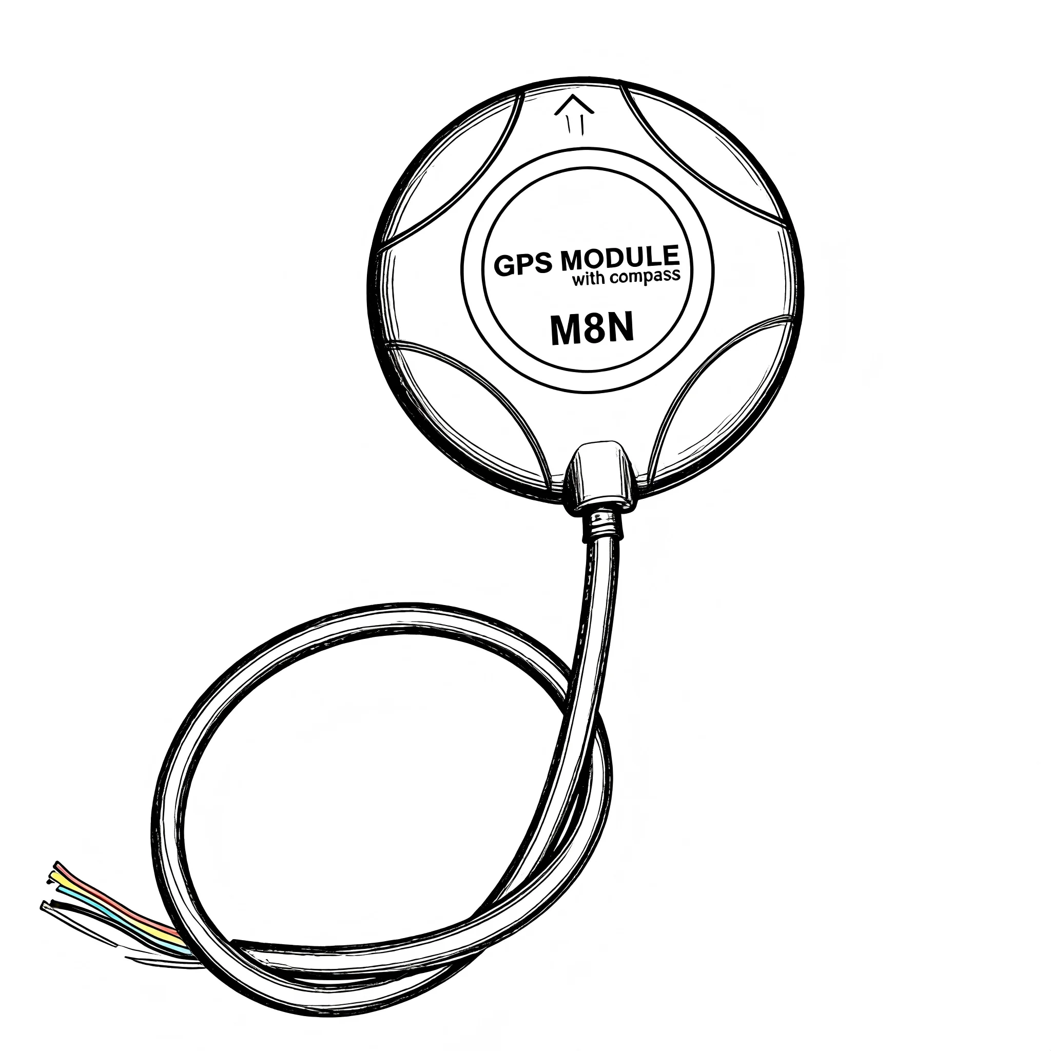 

M8N M9N M10 GPS With External IST8310 Compass For Pixhawk 2.4.8 PIXRACER R15 RC Quadcopter Plane Boat