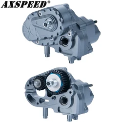 AXSPEED Metal Complete Gearbox Dig Transmission Case for 1/10 Axial Capra SCX10 AXI03004 RC Unlimited Trail Buggy Upgrade Parts