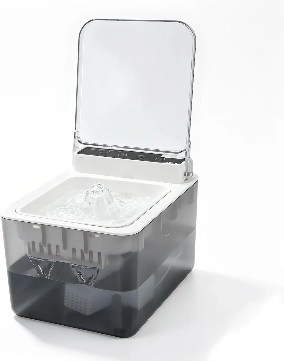 2026 Latest Wireless Cat Water Fountain of 3L with Induction Lid | No Plastic PP Material with Timed Function Automatic
