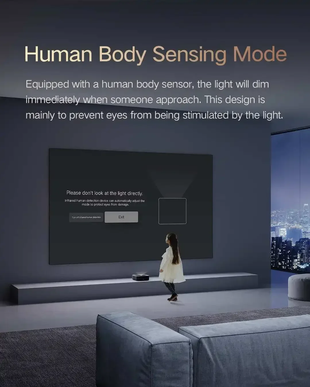 For Peak Mi R1 Nano Ultra-Short Focus Laser Projector Home Wall Projection Super Close Distance P HD Laser TV Tencent Aurora