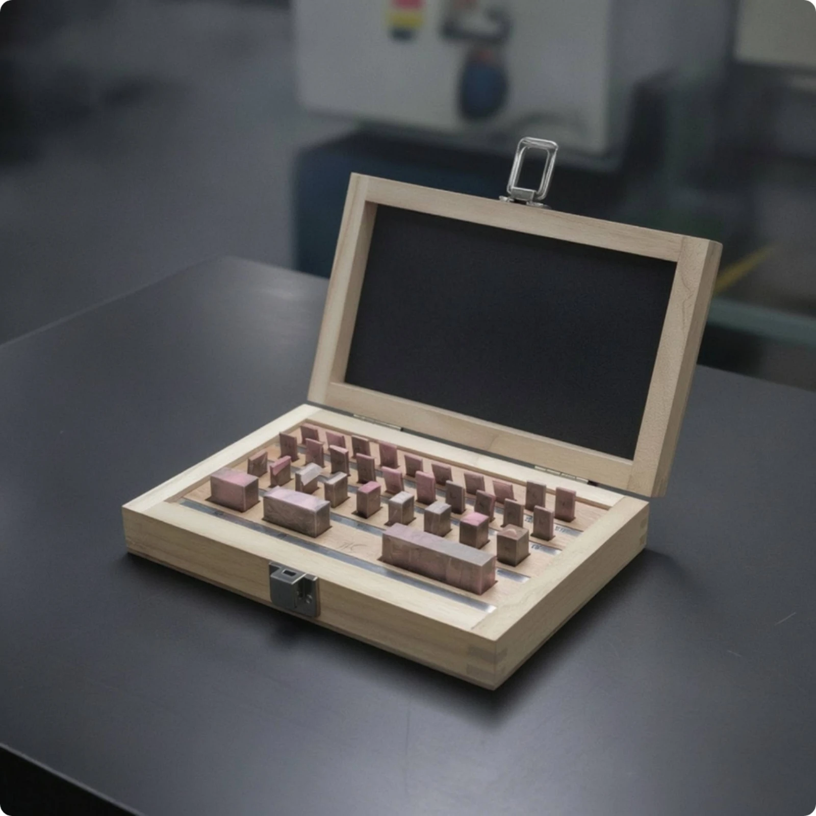 32 Pieces Precision Gauge Block Set Steel Gauge Block Set Measuring Blocks Industrial Tooling Calibrated for Machinists