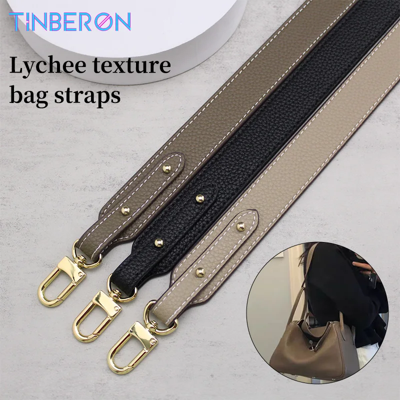 

TINBERON Underarm Bag Strap Women's Handbag Handle Strap Replacement Elephant Grey Shoulder bag Strap Leather Bags Accessories