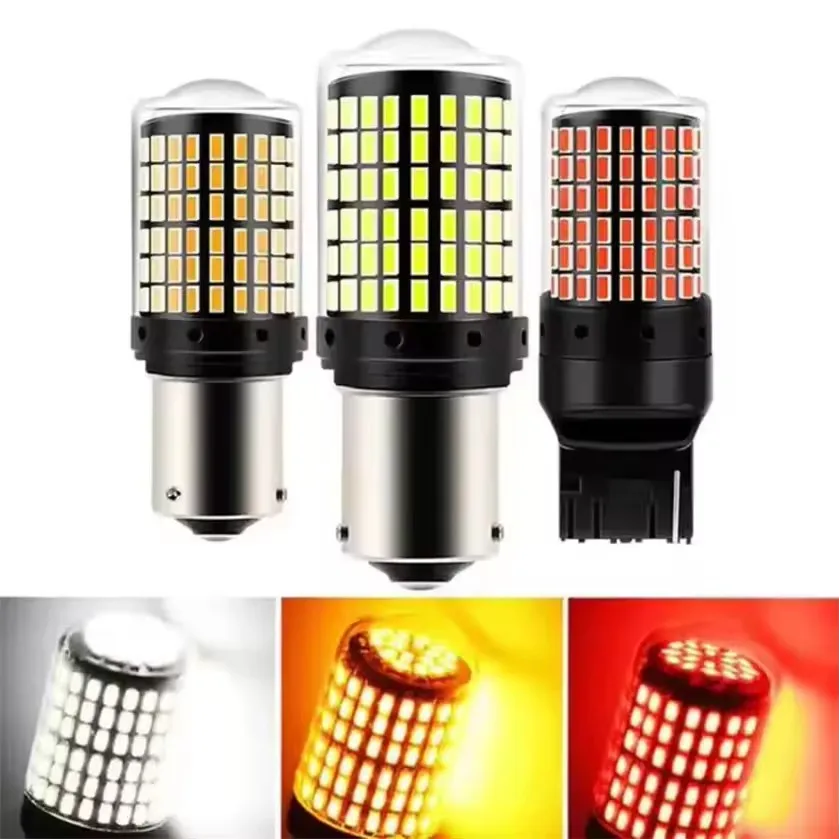 

2PCS Brake light LED ultra high brightness car reversing bulb turn signal light rear fog light taillight T20 1157 1156