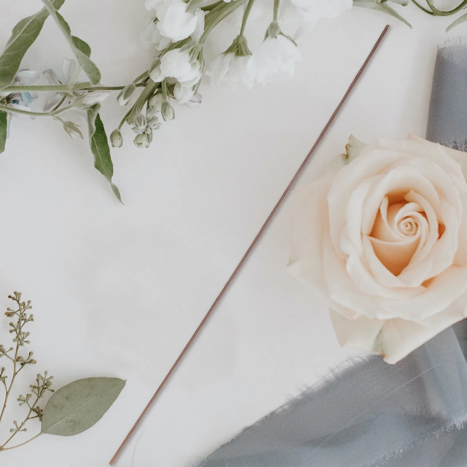 

100 шт. имитационных цветочных стеблей, обернутых коричневой бумагой, 40 см, для свадебного декора, изготовления букетов, флористические проволочные палочки