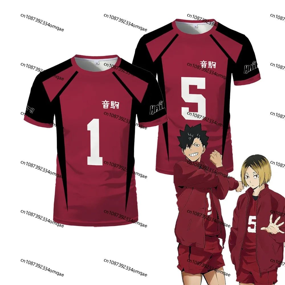 

Аниме Haikyuu Nekoma Джерси, униформа, футболка Kozume Tetsurou Kuroo, карнавальный костюм, школьный волейбольный клуб, мужская спортивная футболка