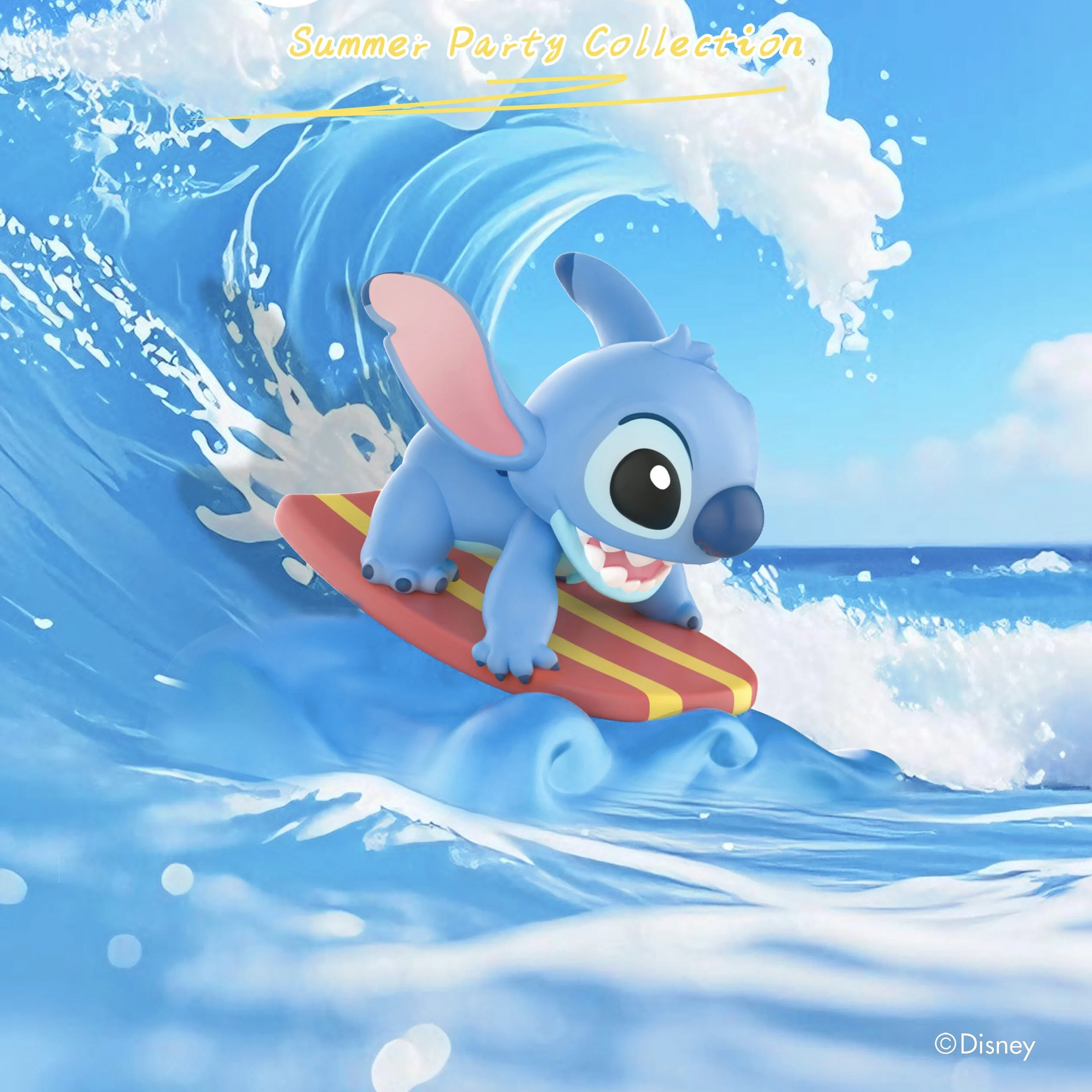 Cajas ciegas de periféricos para fiesta de verano de Disney Stitch, juguetes de moda, figuras, adornos de oficina, regalos de alto valor