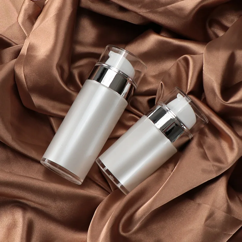 30Ml 50Ml Pomp Fles Cosmetische Jar Acryl Crème Hervulbare Blikjes Vacuüm Fles Pers Zalfpotje Flesjes Airless Cosmetische container