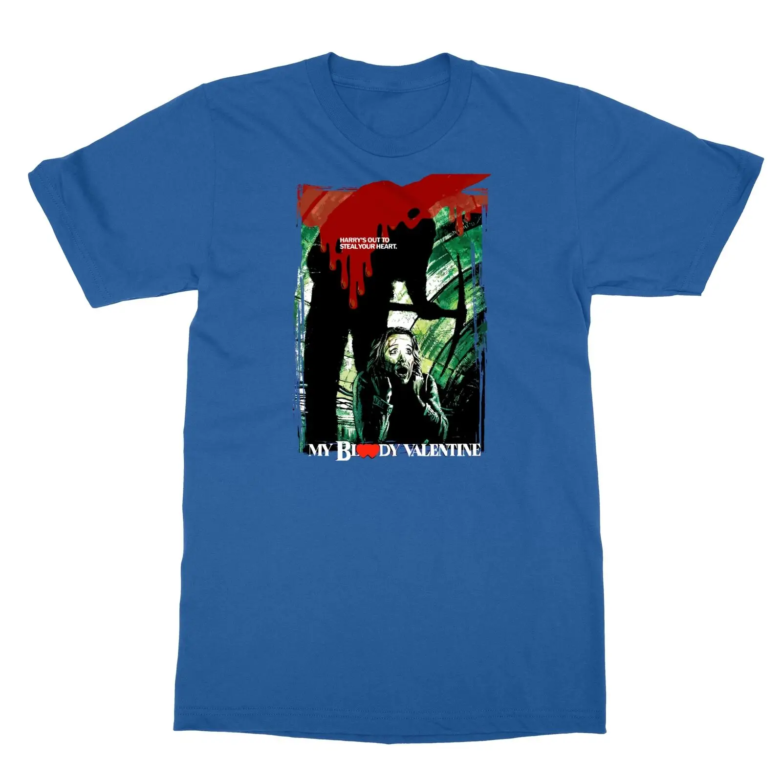 

My Bloody Valentine 80s Horror Thriller Vintage Movie Men's T-Shirt