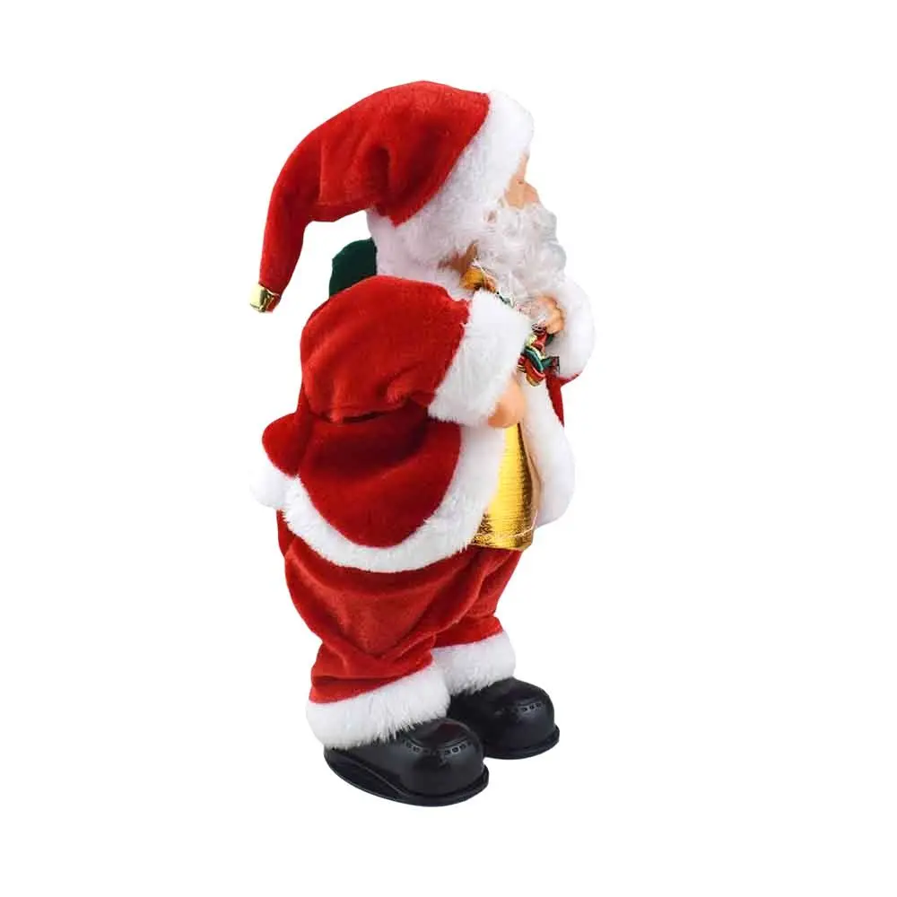 Funny Standing Santa Claus Decorations Electric with Music Xmas Tree Ornament Santa Claus Twerking Figurine Gifts