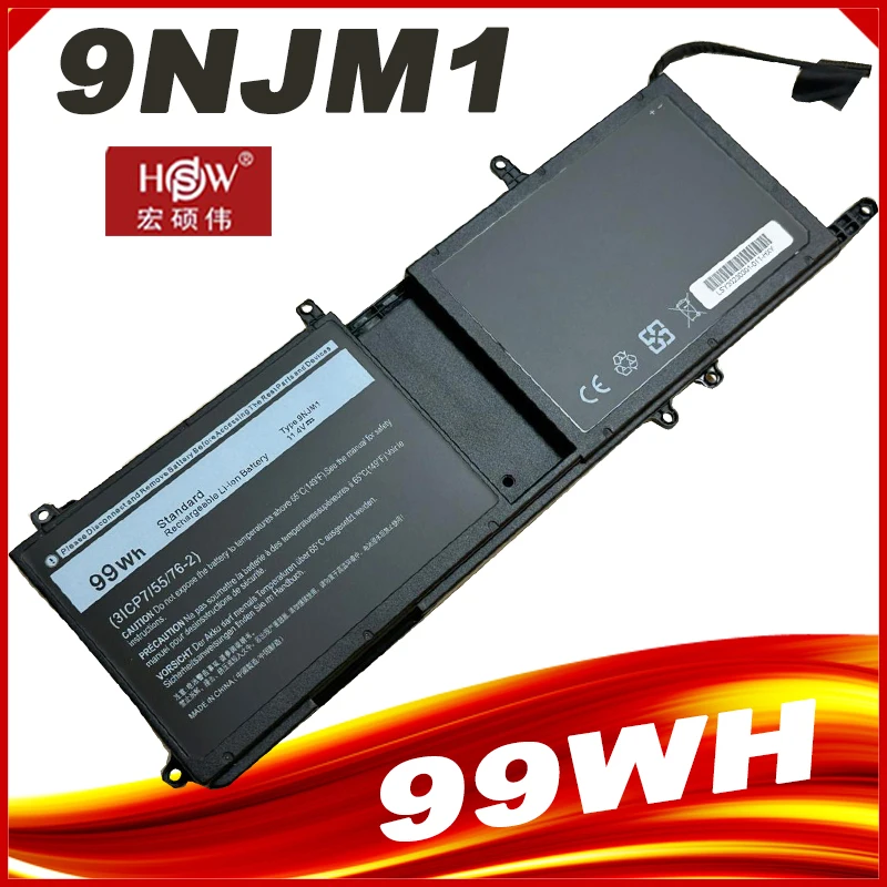 99Wh 9NJM1 44T2R HF250 546FF Laptop Battery For Alienware 15 R3 R4 17 R4 R5 ALW17C D1748 D1758 D1848 D2738 D2748