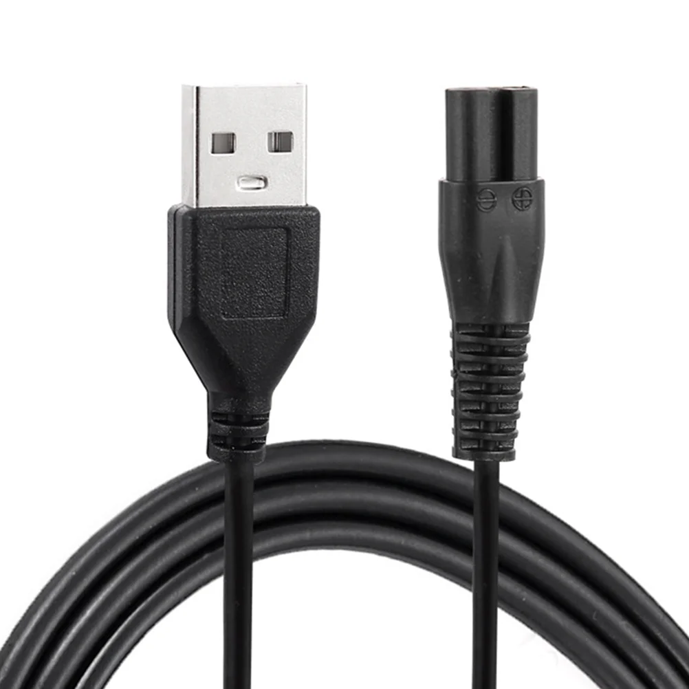 

2 Pcs Eight-character End Charging Cable Power Accessory Electric Cord Henson Razor Cords Usb Shaver Universal Cables