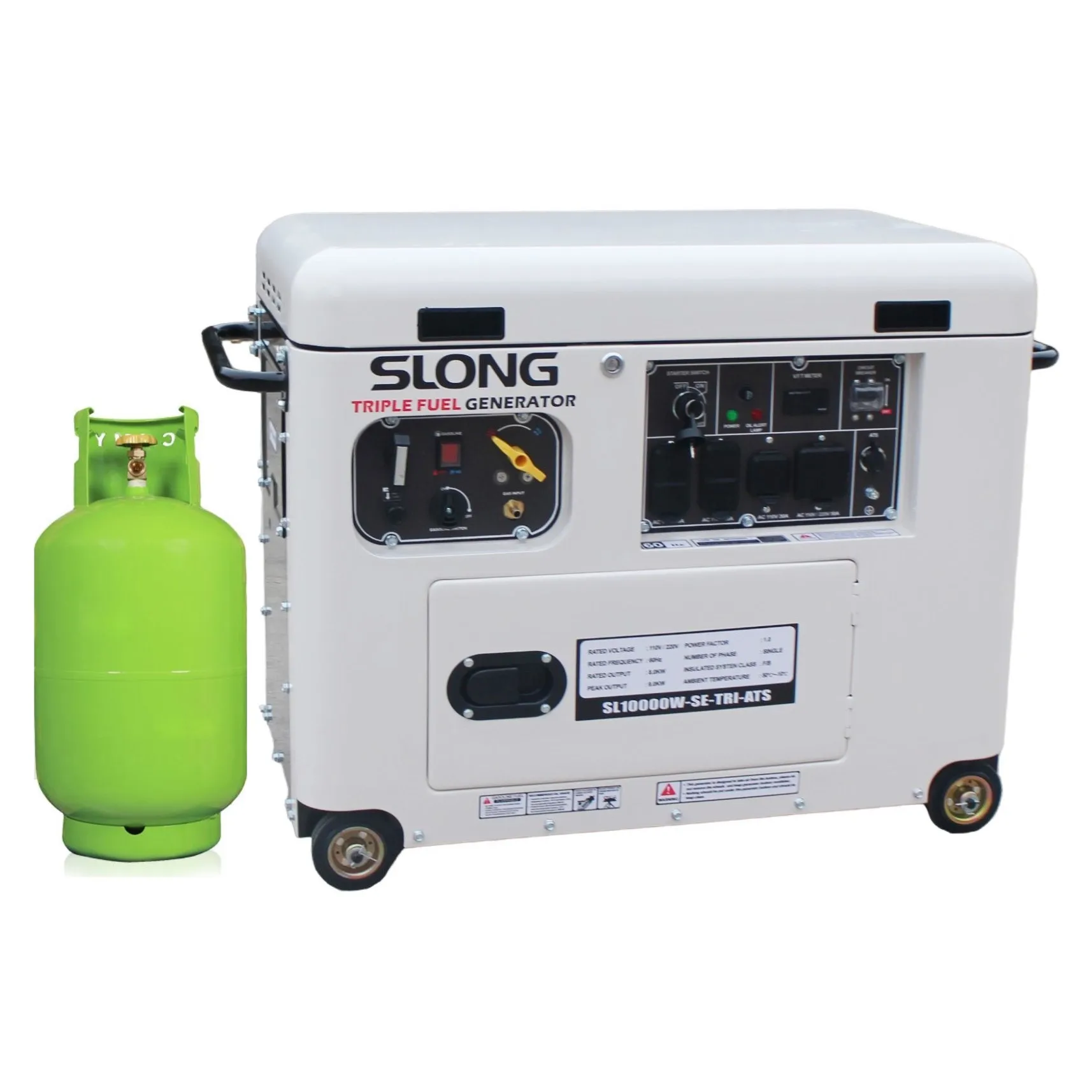 

SLONG oline/LPG/CNG generator Triple fuel power station Tri- electric generator