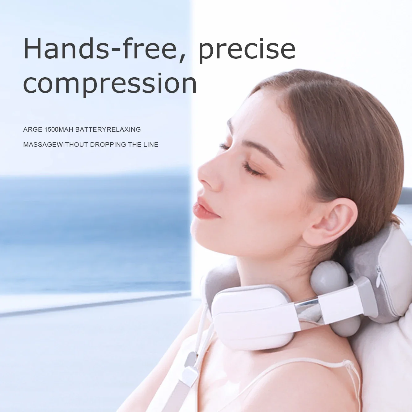 

2025 New Upgraded Neck and Shoulder Massager, Multi-Position Hot Compress Shawl Massager,Suitable for Waist, Arms and Legs,