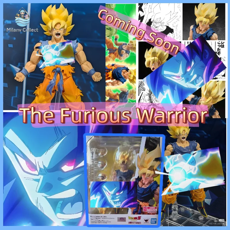 Figura de Acción Bandai Tamashii Exclusive SHF Super Saiyan Son Goku, El Guerrero Furioso, Juguete Coleccionable, Regalo para Fans, En Stock