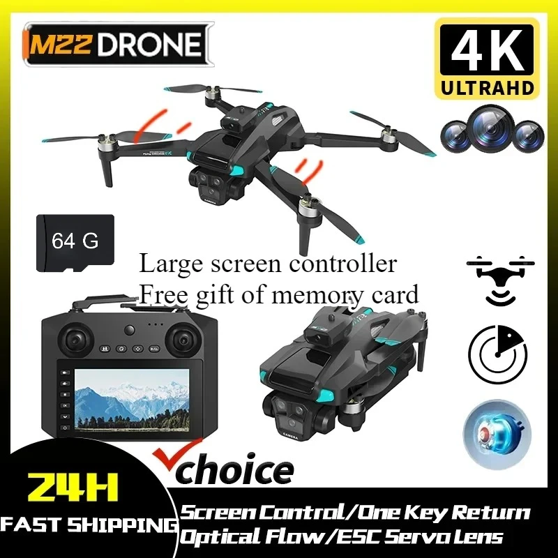 

M22 MAX Outdoor Drone Professional 4K/6K HD ESC Sero Dual Camera 5G Wifi GPS Foldable RC Quadcopter Brushless Optical Flow UAV