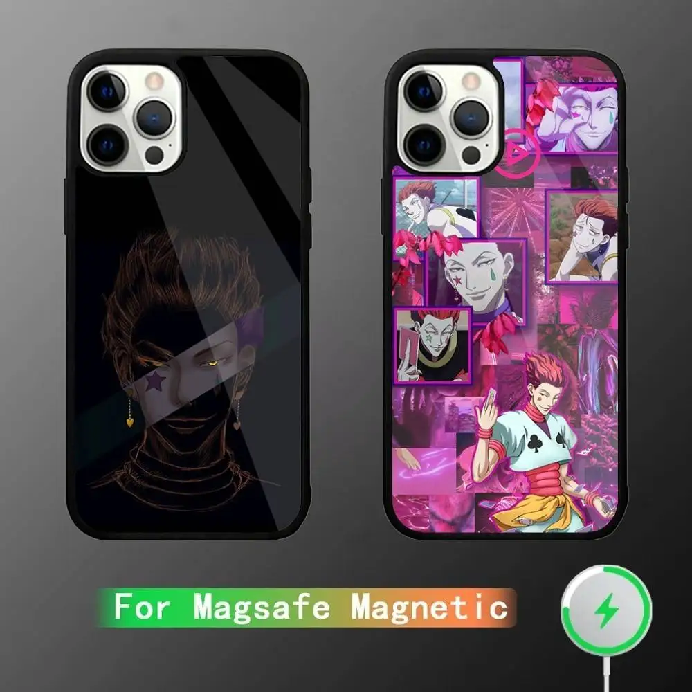 

Anime H-Hisoka M-Morow Phone Case For iPhone 17,16,15,14,13,12,11,Pro,Max,Plus,Mini,SE4,E Magnetic Magsafe Wireless Charging