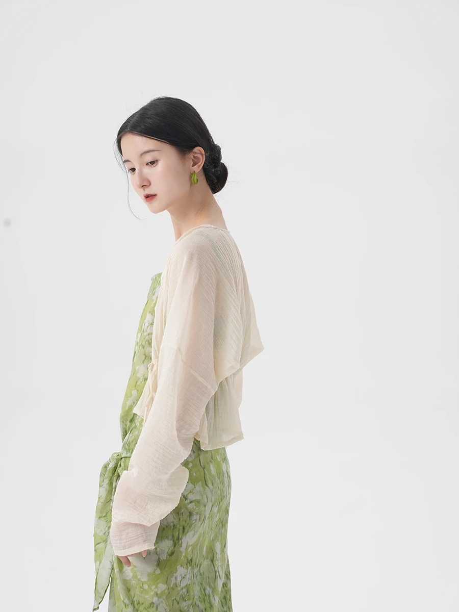 

Miengji een Wall Improved Y-Ne Summer Commute Women's irt Hanfu Sle f Skirt Pure E-commerce Nylon Fabric