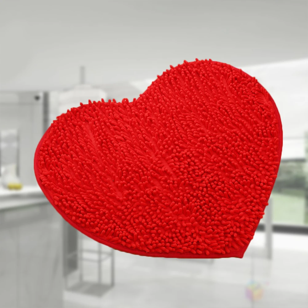 

Love Carpet Heart Shaped Rugs Red Floor Mat Valentines Day Small Area Hearts Bath Bathroom