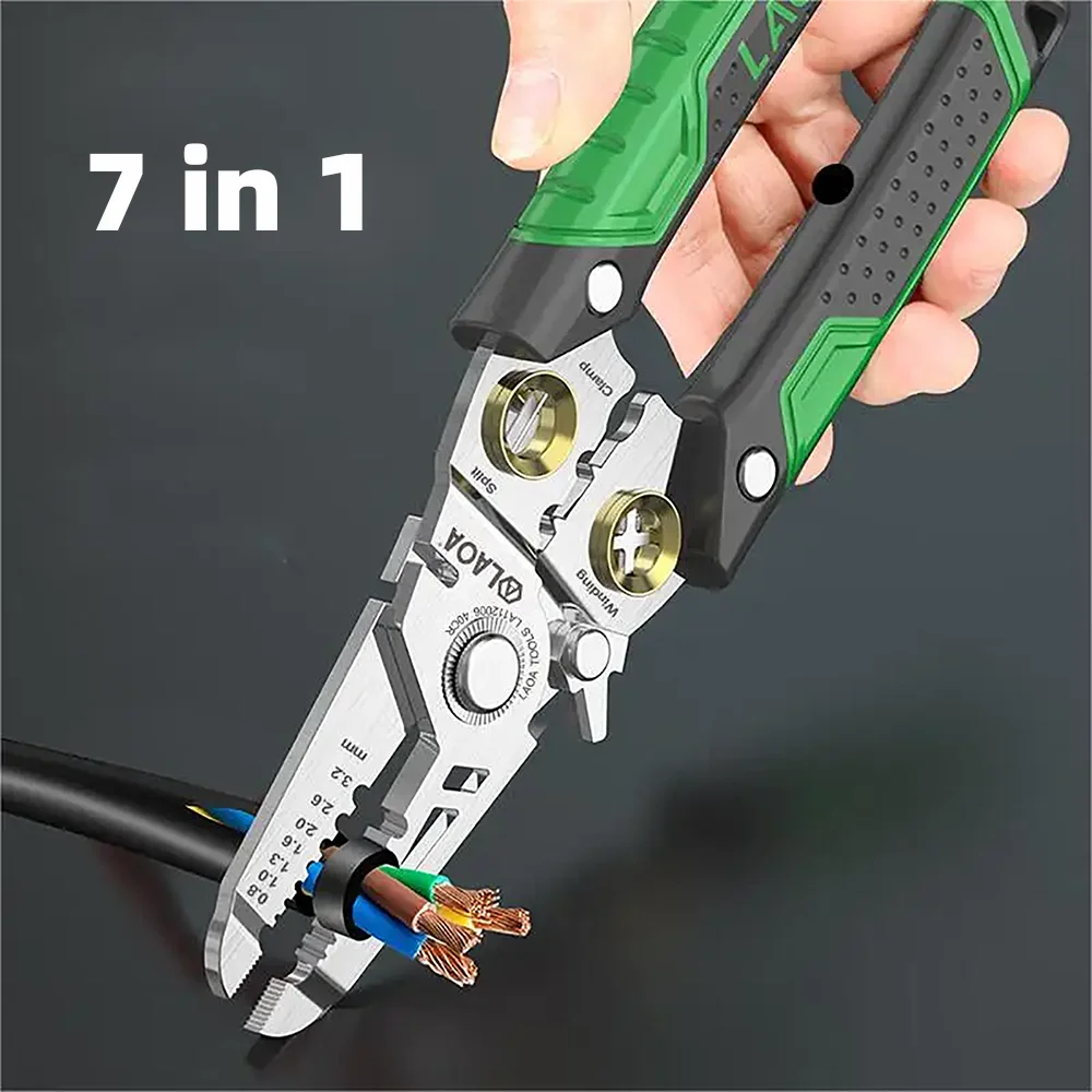 LAOA wire stripping pliers multifunctional fiber optic pliers cable pliers cable cutting pliers electrician specific