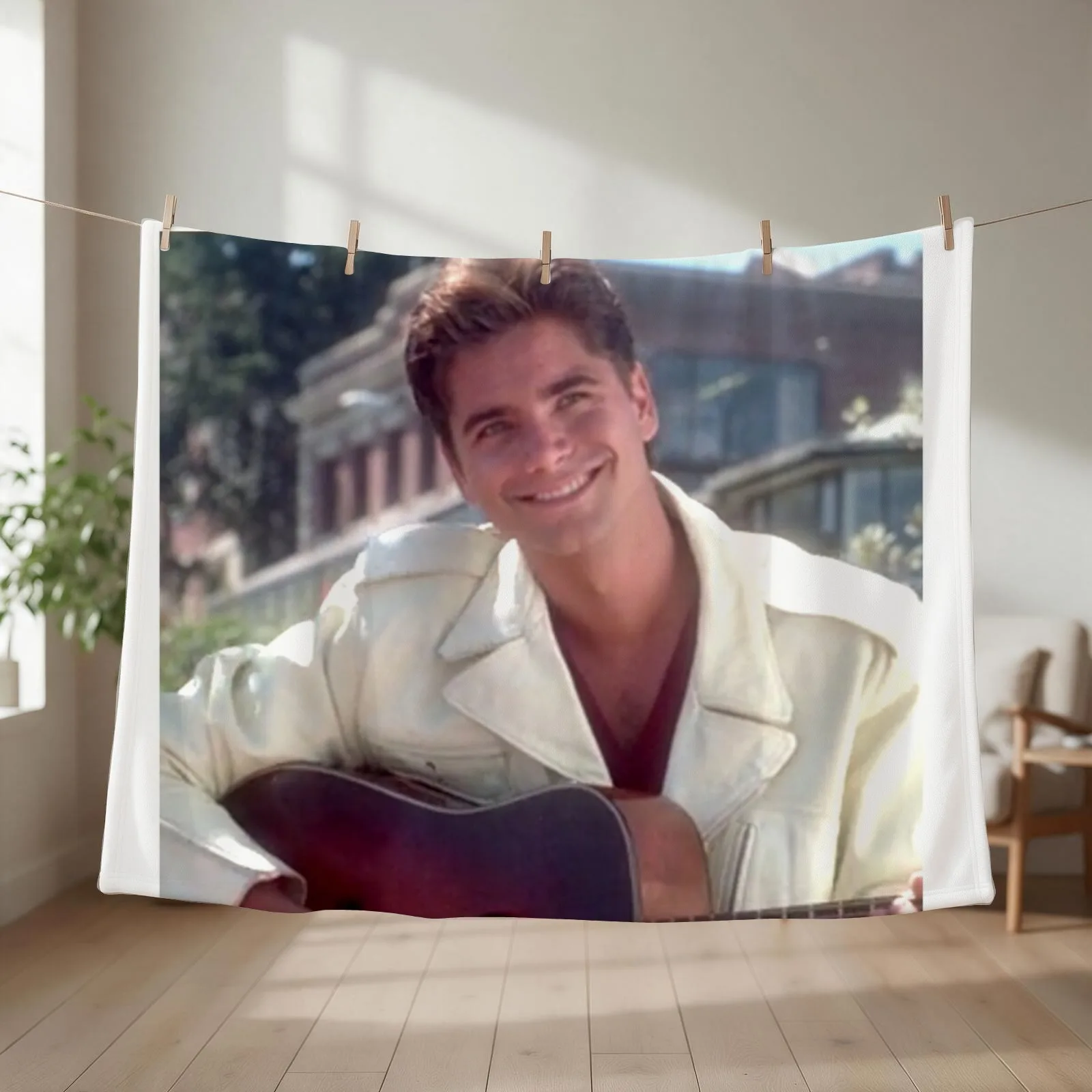 Uncle Jesse Throw Blanket Bed covers Picnic Summer Soft Plush Plaid Blankets