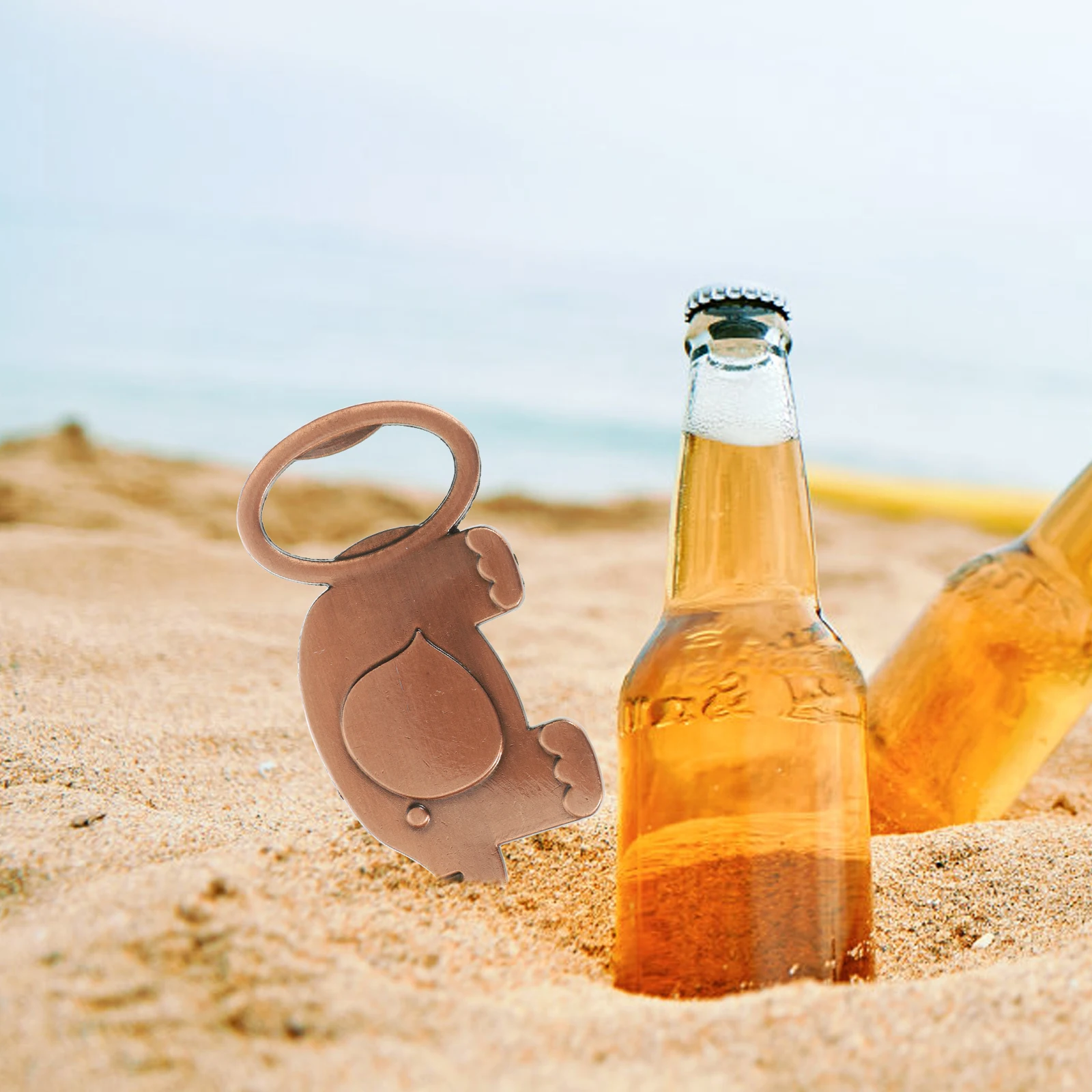 

Bottle Opener Cute Animal Design Safe Easy to Use Compact Portable for Outdoor Activities Travel Gifts