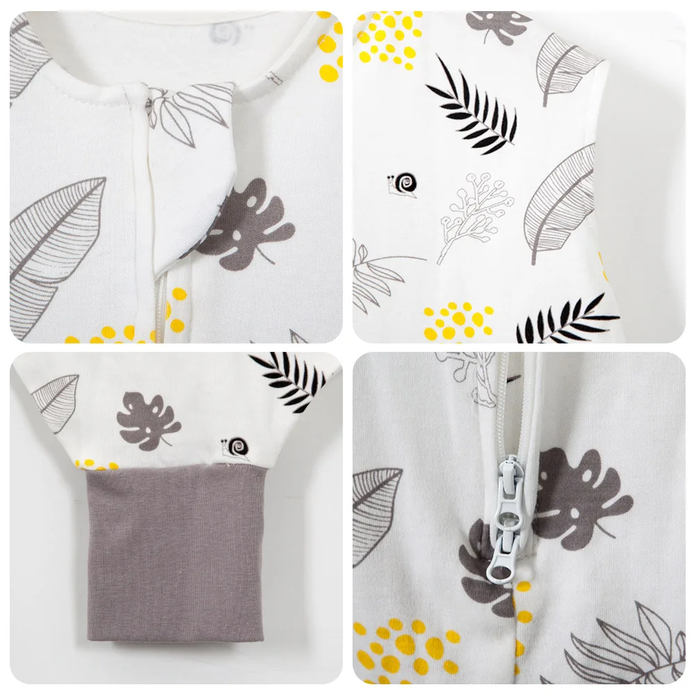 Saco de dormir para niños, ropa de dormir para bebés de 2 a 6T, 28 a 32 ℃, chaleco fresco de algodón 100%, monos para niños y niñas, novedad de