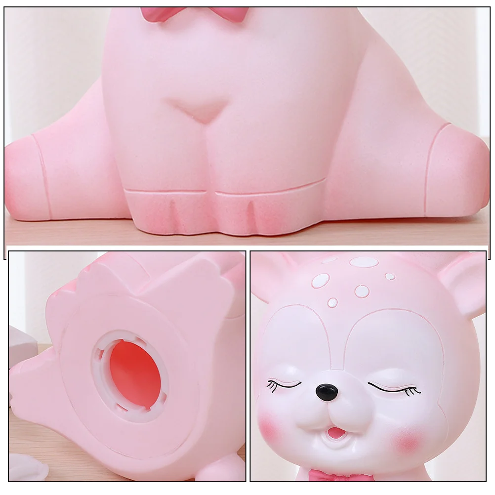 

Cute Deer Shaped Piggy Bank Cartoon Animal Money Box For Kids Girls Birthday Gift Decorative Desktop Coin Holder Unbreakable