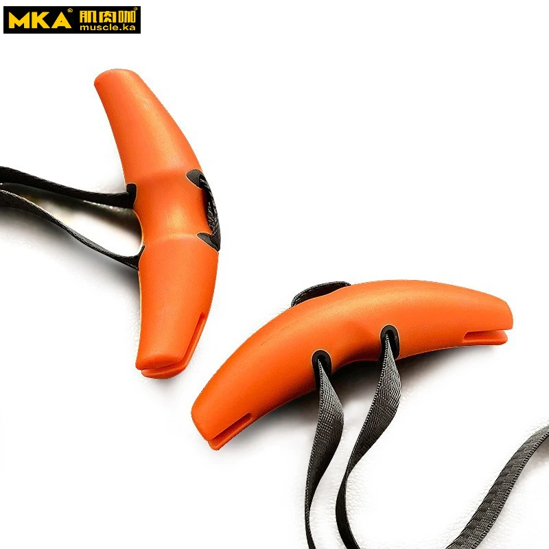 MKA 1 Pair Multifunctional Horn Shape Fitness Handle Adjustable Muscle Building Fitness Tranining Grip Handles Professional