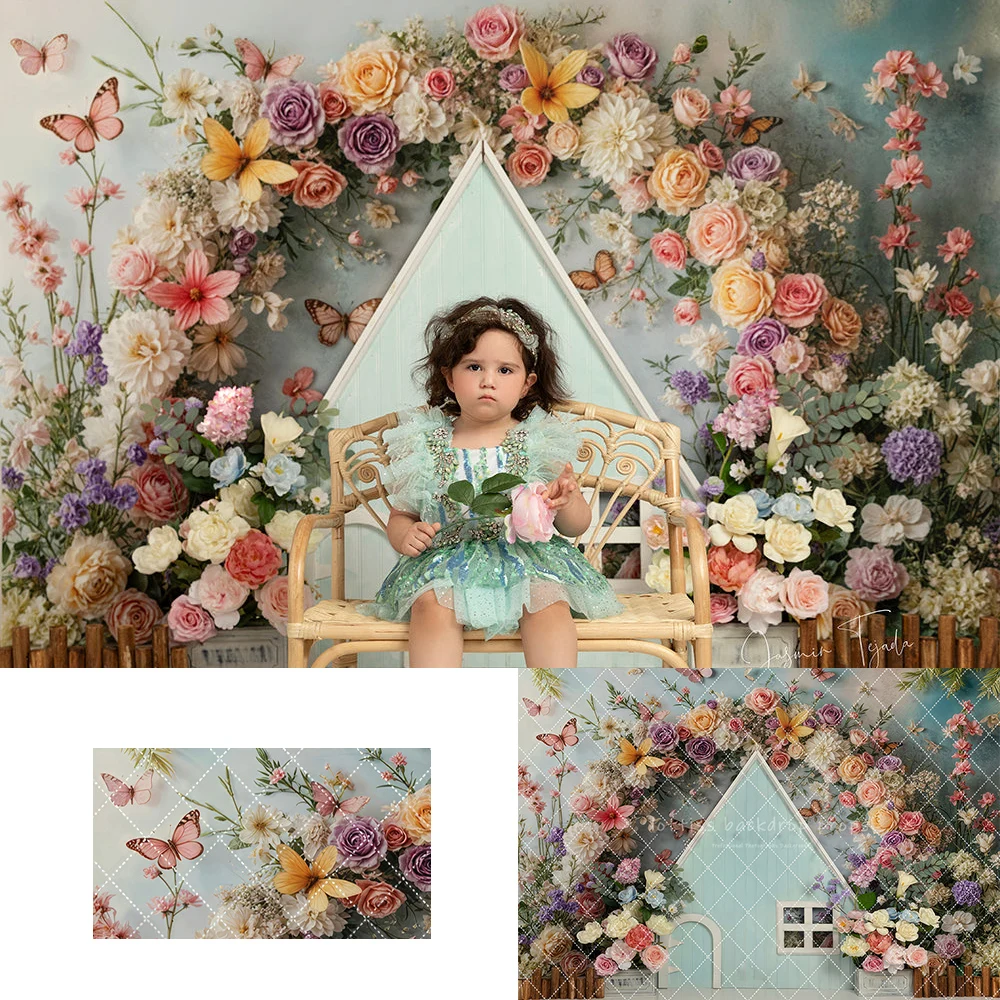 papillon-chalet-jardin-decors-enfants-bebe-photographie-florale-printemps-anniversaire-gateausmash-arriere-plans