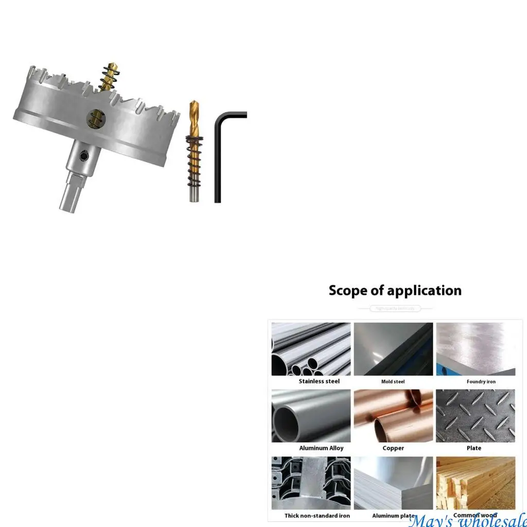 

Aluminum Hole Cutter 100mm Hole Metal Cutting Tool For Steel Copper Plastic Materials 448A